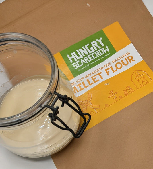 Preparing an Easy to Make Leaven from the Starter Hungry Scarecrow Flour Mix