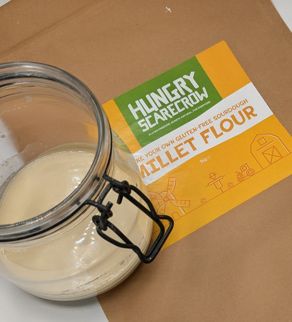 Preparing an Easy to Make Leaven from the Starter Hungry Scarecrow Flour Mix